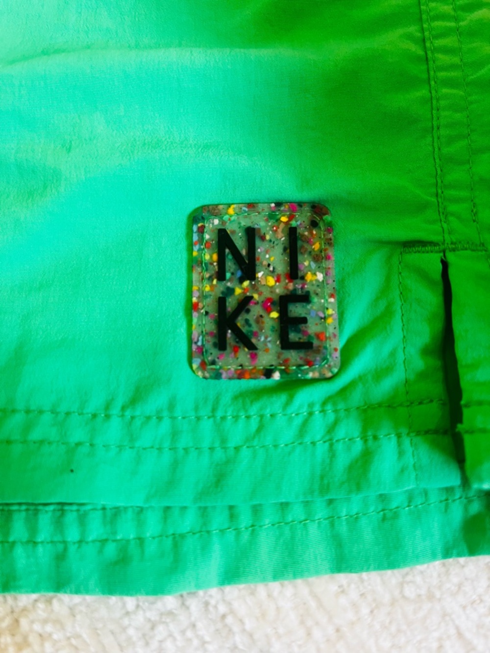Nike Men's Medium Swim Shorts Sustainability Move to Zero Neon Green Recycled